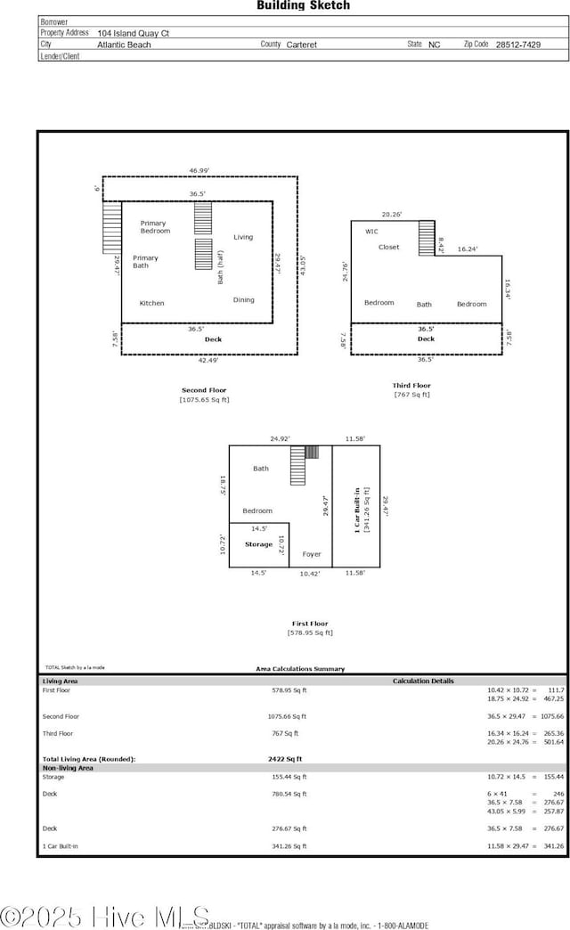 104 Island Quay Ct, Atlantic Beach, NC 28512 - room layout