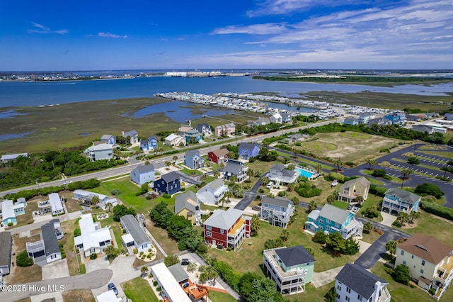 104 Island Quay Ct, Atlantic Beach, NC 28512 - aerial view of residential area with a large body of water