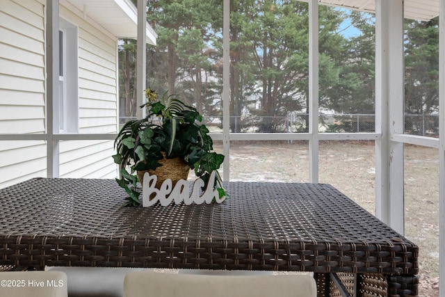 view of sunroom / solarium