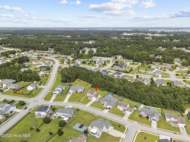 705 Shearwater Ln, Swansboro, NC 28584 - aerial overview of property's location featuring nearby suburban area