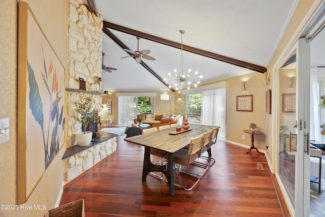 40 Inverness Rd, Pinehurst, NC 28374 - dining room featuring wood finished floors, a chandelier, ceiling fan, and ornamental molding