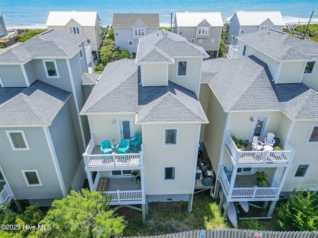 aerial view featuring a residential view