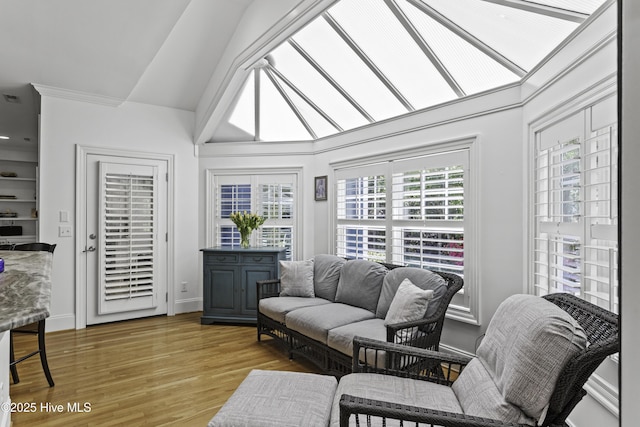 sunroom with visible vents