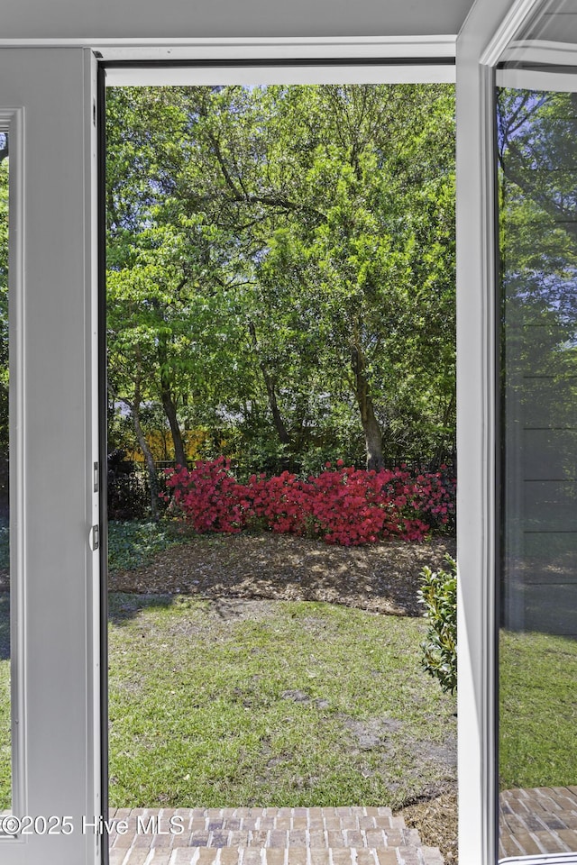 view of doorway to outside