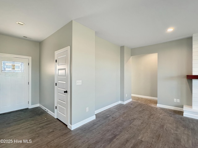 GEORGETOWN Spinnaker Dr, Elizabeth City, NC 27909 - entrance foyer featuring dark wood-type flooring, baseboards, and recessed lighting