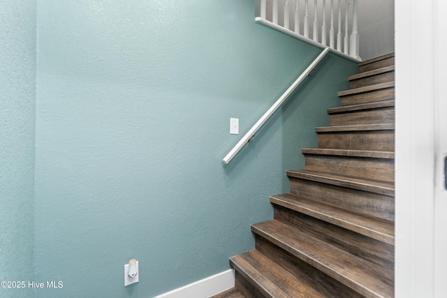 111 Waterway Ct, Aydlett, NC 27916 - staircase featuring baseboards