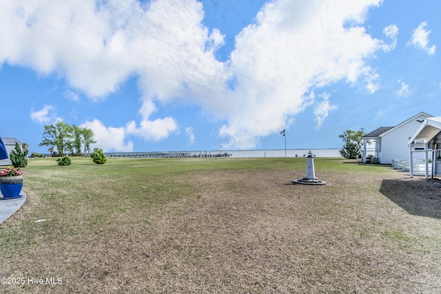 111 Waterway Ct, Aydlett, NC 27916 - view of yard with a water view