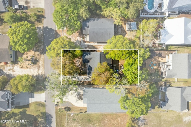 121 NW 19th St, Oak Island, NC 28465 - drone / aerial view with a residential view