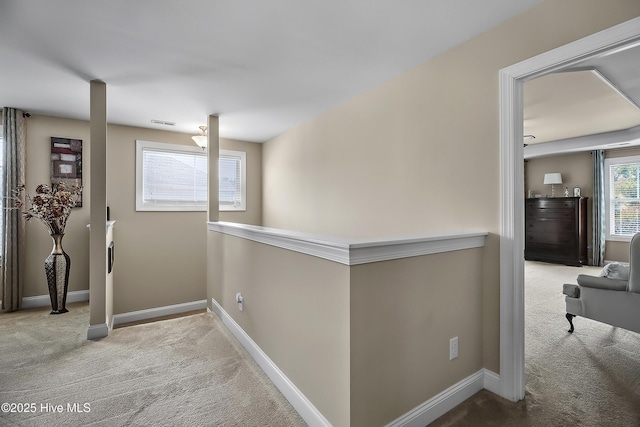 6509 Fawn Settle Dr, Wilmington, NC 28409 - hall with carpet floors and baseboards