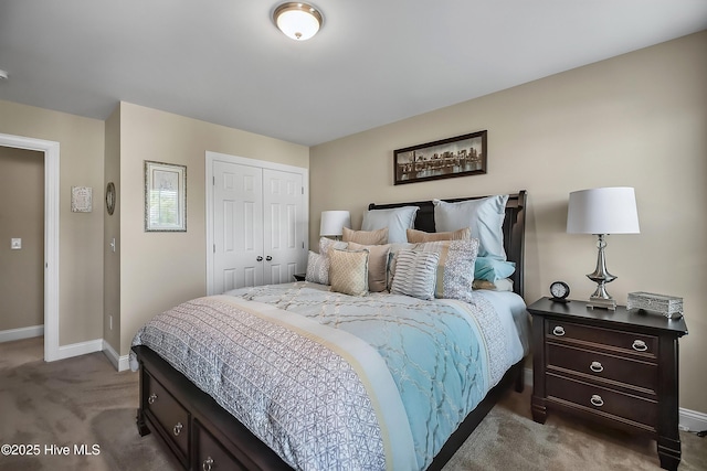 6509 Fawn Settle Dr, Wilmington, NC 28409 - carpeted bedroom featuring baseboards and a closet