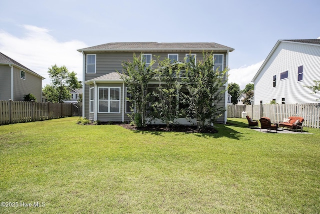 6509 Fawn Settle Dr, Wilmington, NC 28409 - rear view of property with a fenced backyard