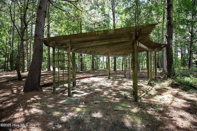 6509 Fawn Settle Dr, Wilmington, NC 28409 - view of community with a wooded view