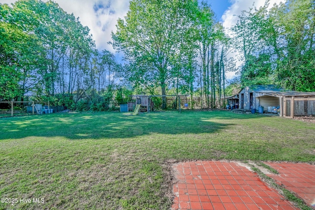 1401 W Queen St, Edenton, NC 27932 - view of yard featuring fence and a playground