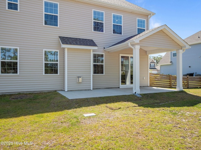 153 Ballantine Grove Ln, Newport, NC 28570 - rear view of house with a patio area and a shingled roof