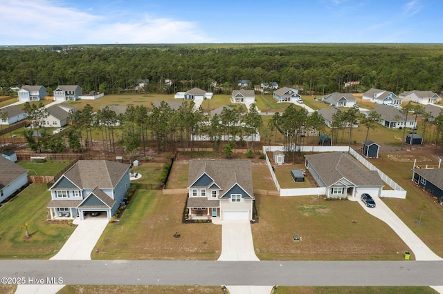 153 Ballantine Grove Ln, Newport, NC 28570 - aerial perspective of suburban area with a forest