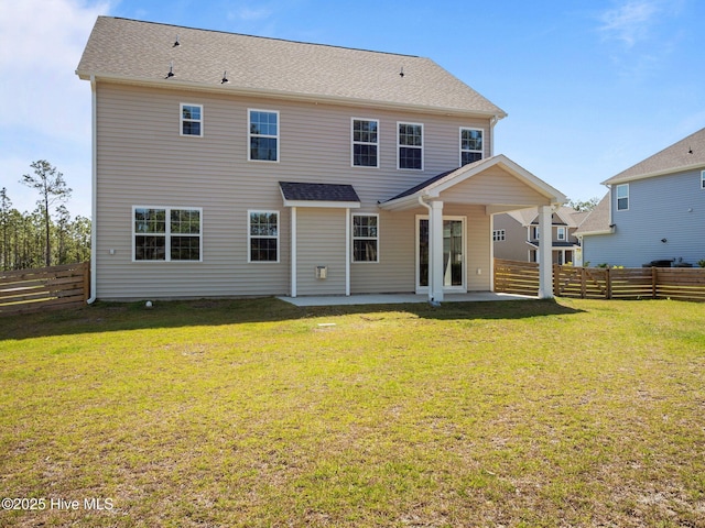153 Ballantine Grove Ln, Newport, NC 28570 - rear view of property featuring a patio area and a fenced backyard