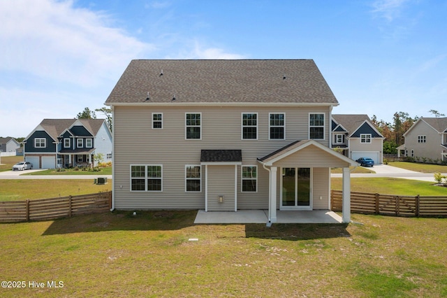 153 Ballantine Grove Ln, Newport, NC 28570 - rear view of property with a patio area, a residential view, a garage, and concrete driveway