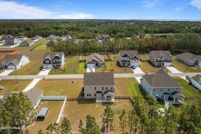 153 Ballantine Grove Ln, Newport, NC 28570 - aerial view of residential area with a heavily wooded area