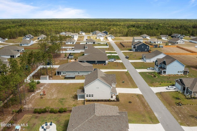 153 Ballantine Grove Ln, Newport, NC 28570 - aerial perspective of suburban area with a heavily wooded area