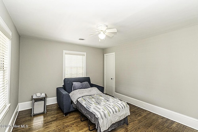 300 Moye Ave NW, Wilson, NC 27893 - bedroom with wood finished floors and ceiling fan