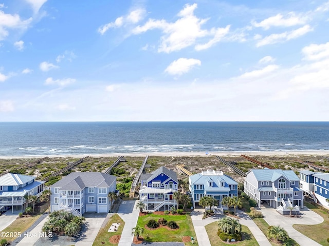 505 Caswell Beach Rd, Caswell Beach, NC 28465 - aerial view featuring a residential view and a water view