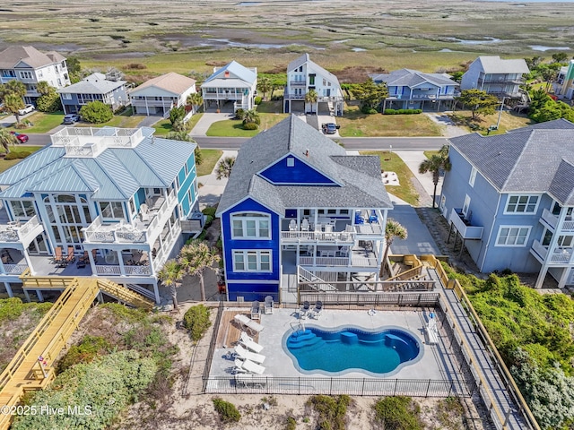 505 Caswell Beach Rd, Caswell Beach, NC 28465 - drone / aerial view featuring a residential view
