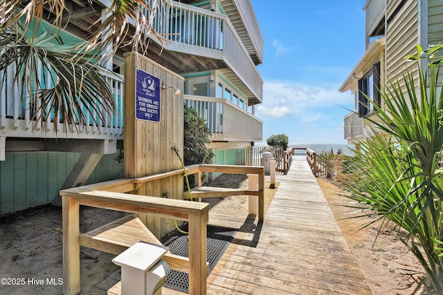 view of dock
