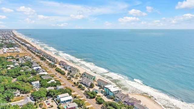 aerial view of unending shoreline