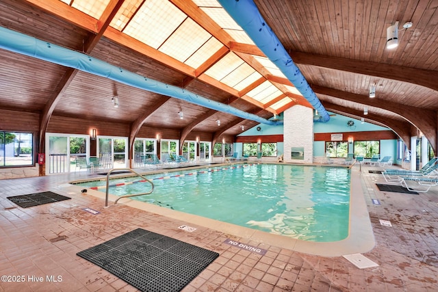 view of indoor pool