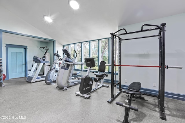 view of exercise room