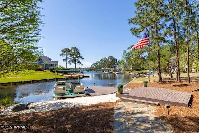 105 Tucker Ct, West End, NC 27376 - dock featuring a water view