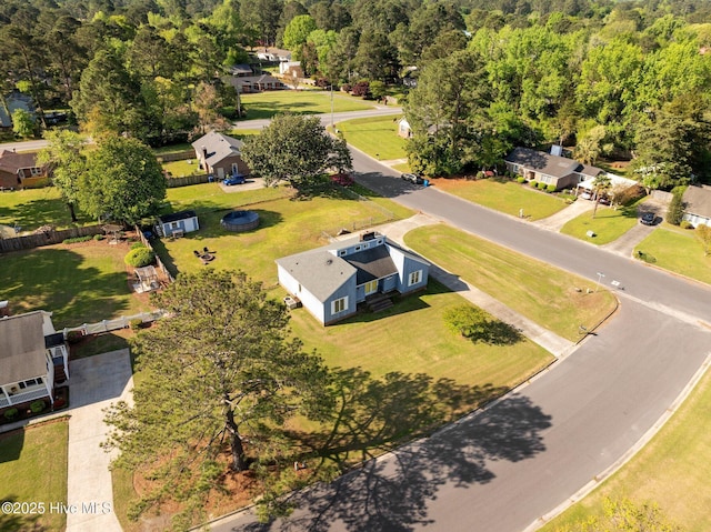 drone / aerial view featuring a residential view