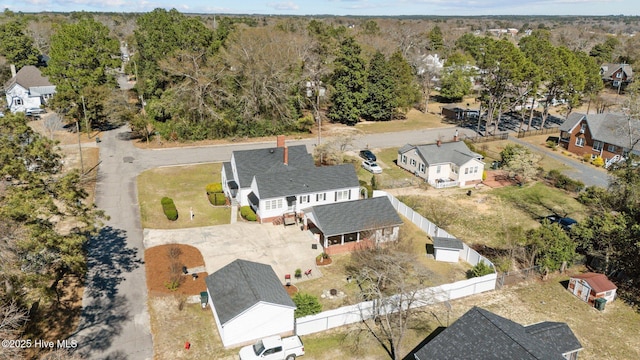 drone / aerial view featuring a residential view