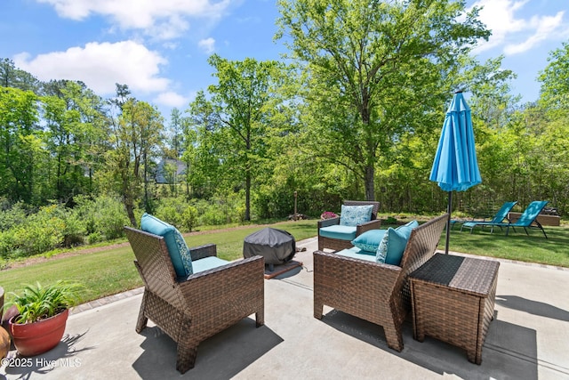 3981 Bay Colony Rd NE, Leland, NC 28451 - view of patio with an outdoor hangout area