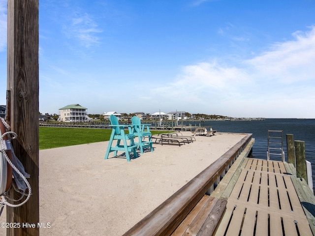 267 Live Oak Rd, Newport, NC 28570 - dock area featuring a water view