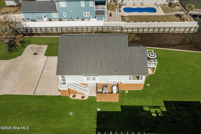 267 Live Oak Rd, Newport, NC 28570 - aerial view of property and surrounding area featuring a pool