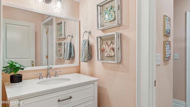 bathroom with vanity