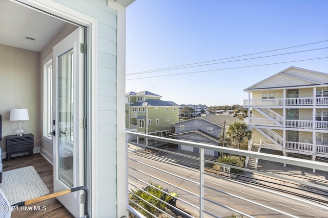 balcony with visible vents