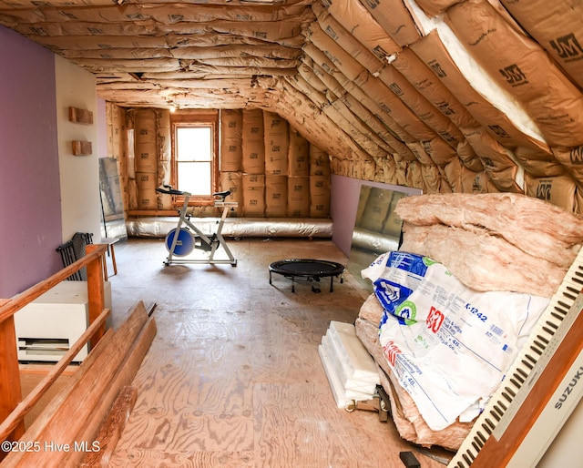 view of attic