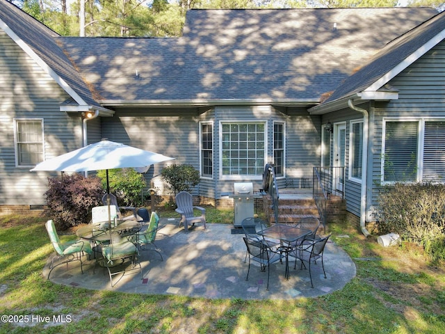 view of patio featuring grilling area