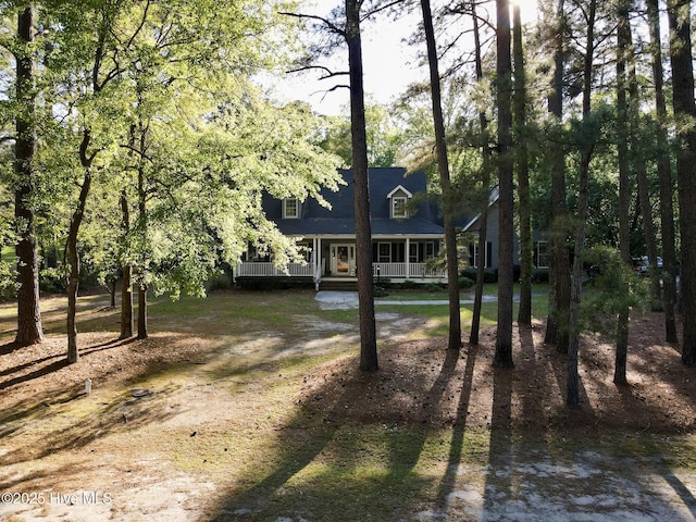 view of front of house with a porch