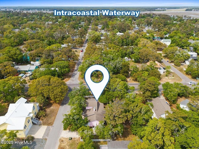 7501 E Oak Island Dr, Oak Island, NC 28465 - birds eye view of property with a residential view