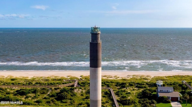 7501 E Oak Island Dr, Oak Island, NC 28465 - water view with a beach view