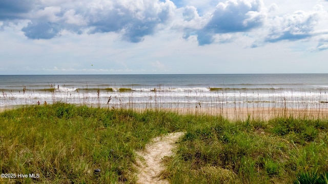 7501 E Oak Island Dr, Oak Island, NC 28465 - view of water feature featuring a view of the beach