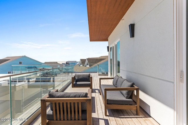 1800 Canal Dr Unit 401, Carolina Beach, NC 28428 - balcony with an outdoor living space