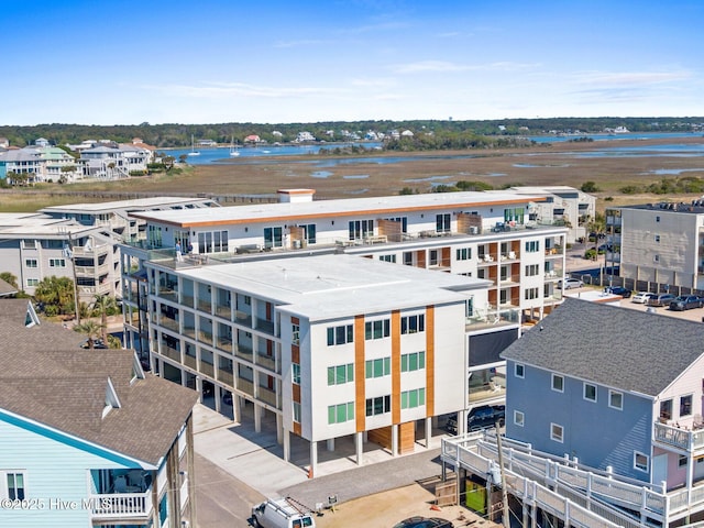 1800 Canal Dr Unit 401, Carolina Beach, NC 28428 - bird's eye view of apartment complex and a nearby body of water