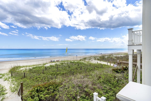 1113 Ocean Dr, Emerald Isle, NC 28594 - property view of water with a view of the beach