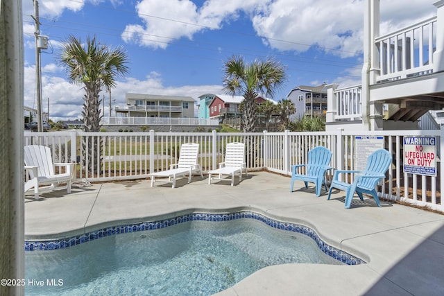 1113 Ocean Dr, Emerald Isle, NC 28594 - view of pool with a swimming pool and a patio area