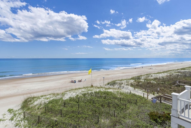 1113 Ocean Dr, Emerald Isle, NC 28594 - property view of water with a view of the beach