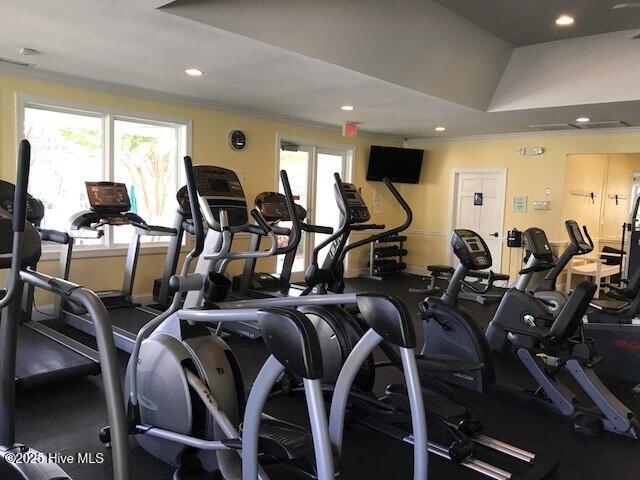 487 Broomsedge Ct SE, Bolivia, NC 28422 - gym with recessed lighting